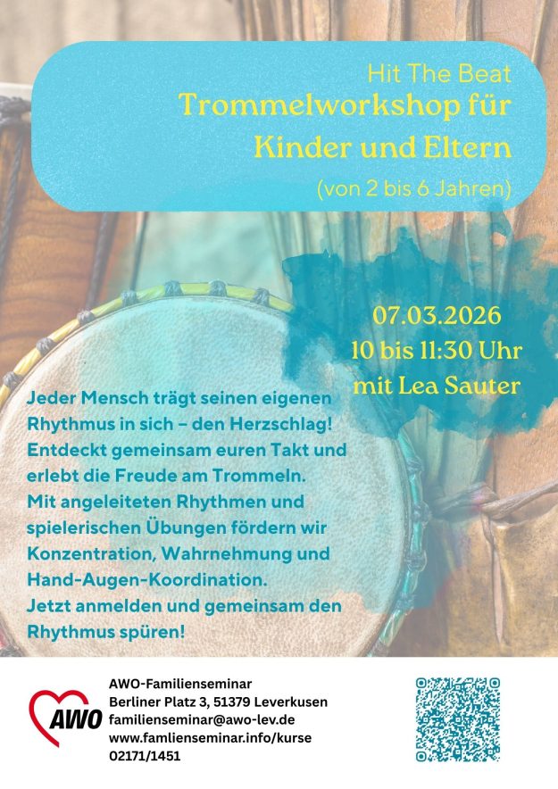 Trommelworkshop für Eltern und Kinder